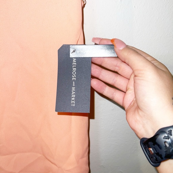 Melrose and market peach lined lace tank top new - Picture 3 of 11